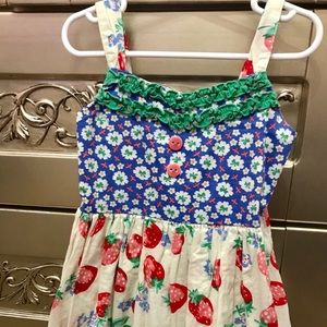 Matilda Jane Size 6 Strawberry Crumble Dress